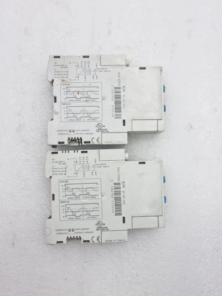 Lot Of 2 PCS Crouzet EIH 84 871 034 Current Control Relay EIH84871034